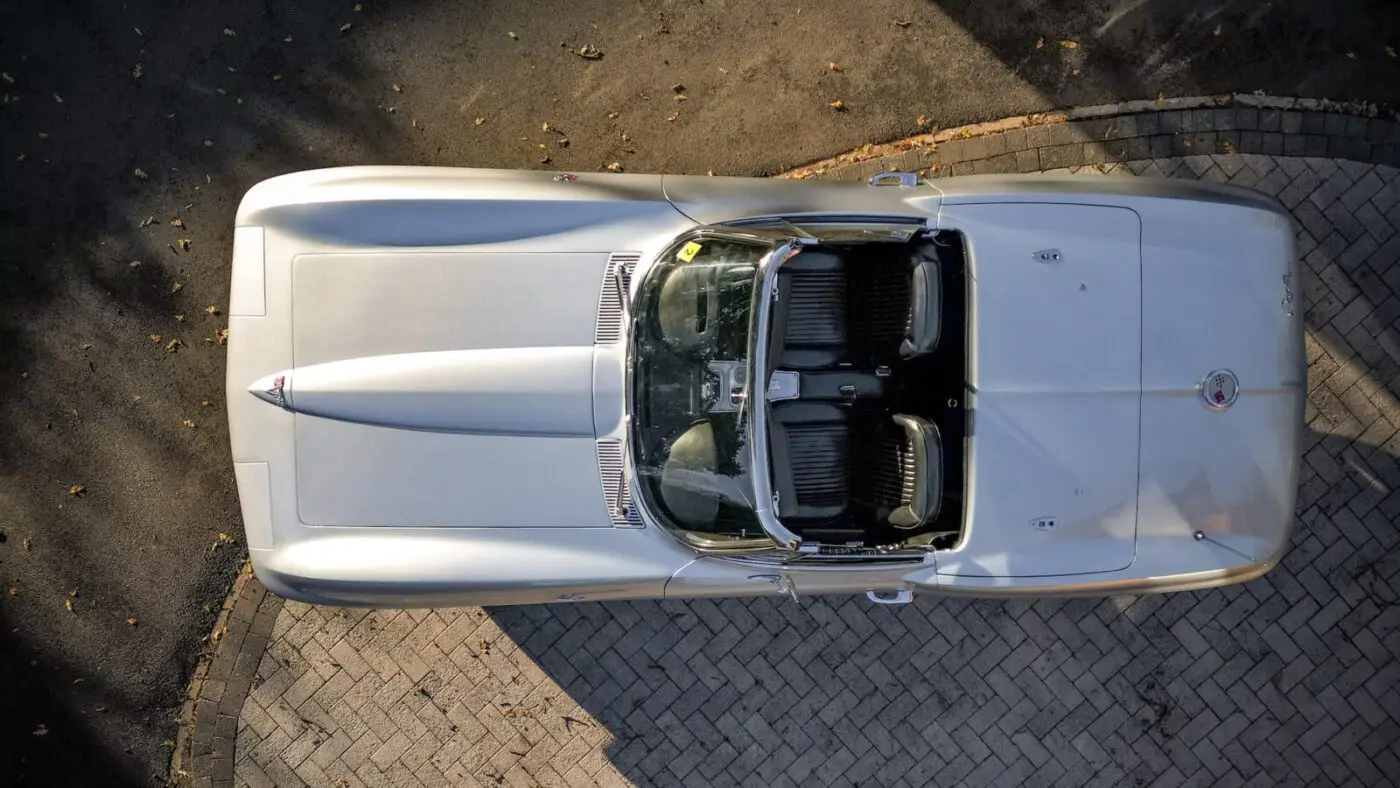 Chevrolet Corvette Stingray aerial view