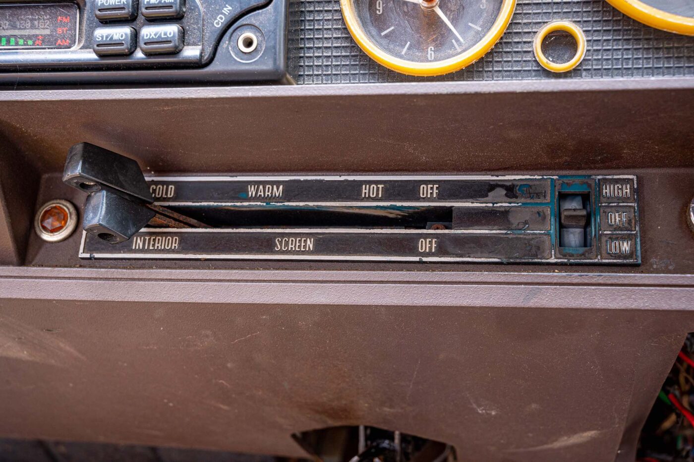 Ford Zodiac heater controls