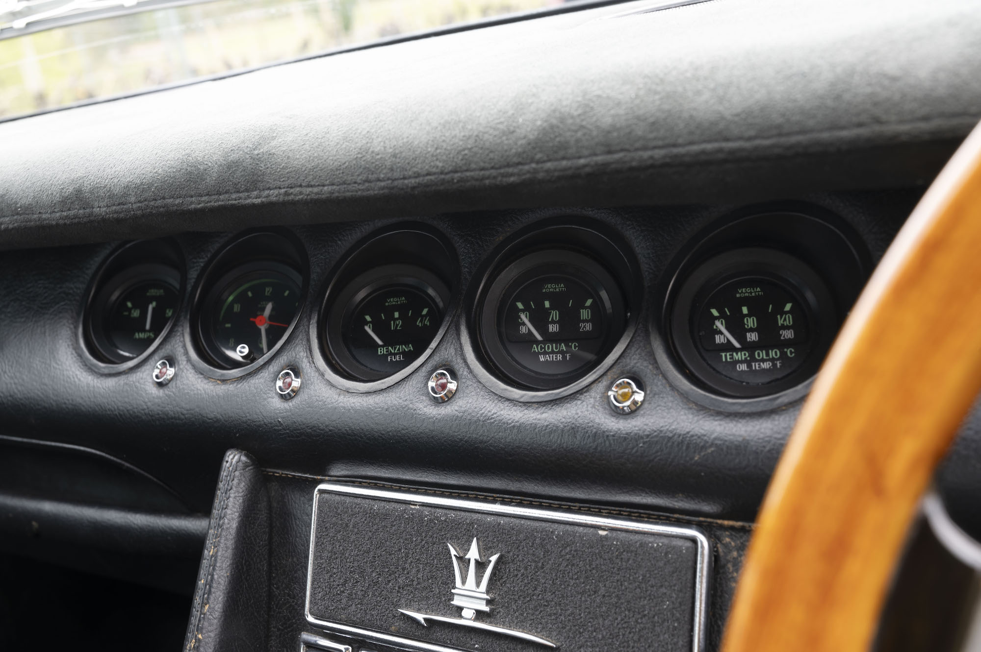 Maserati Indy dashboard dials